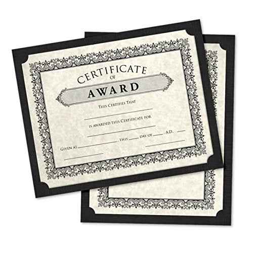 LUXPaper 9.5" x 12" Single Certificate Holders | Black Linen | 100lb. Cover | 100 Qty