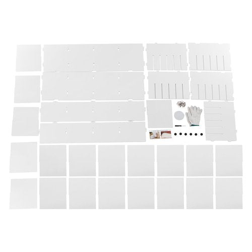 MhdunueSK Mailbox for Classroom 24 Slots, Mail Sorter, Paper Organizer Storage, Mail Organizer for Home Library Office Classroom (White, 24 Slots)