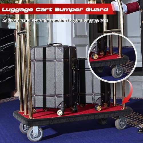 Bellman Cart Bumper Guard and Wall Protector Hotel Luggage Cart Bumper Collision Protector Cover for Airport & Travel Accessory Indoor & Outdoor Use(Medium)