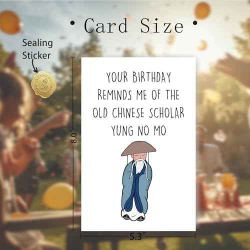 Funny Birthday Cards, Happy Birthday Card for Old Men Women, Bday Gift Idea for Friends And Dad, Mom, Granddad, Grandma, Funny "Young No More"