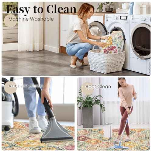 Office Chair Mat for Hardwood Floor & Tile Floor,48"X 60" Heavy Duty Desk Chair Mat for Hard Floors, Under Desk Rug for Rolling Computer Chair,Anti Slip,Low Pile Carpet Floor Protector-Multi