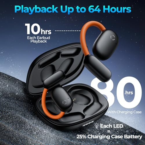 OcciAm AI Translation Earbuds Matte Black - Real-Time Language Translator, 164 Languages, No Subscription