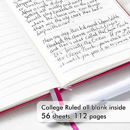 feela Pocket Small Notebooks Bulk, Mini Cute Notepads Hardcover College Ruled Lined Journals with Pen Holder for School Business Memos, with 15 Black Pens, 3.5¡±x 5.5¡±, 15 Pack, A6, Solid Colors