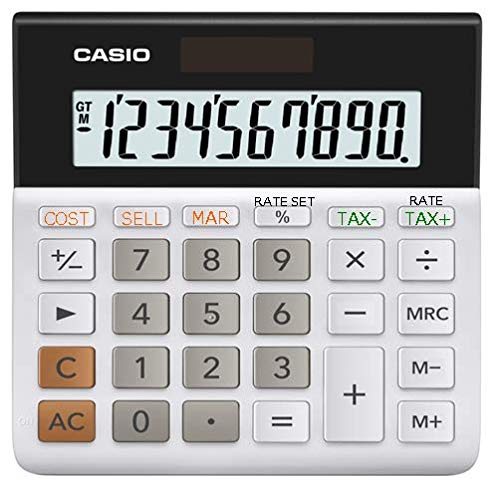 Casio MH-10M Desktop Calculator – Large 10-Digit Display | Cost/Sell/Margin & Tax Functions | Ideal for Home & Office Use
