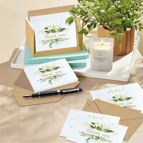 YOCHANDA 30 Pack Floral Thank You Cards With Envelopes & Stickers, Thank You Cards for Birthday, Wedding, Bridal Showers, Baby Showers,Teacher, Graduation, Business, Holiday, and Christmas (30 PACK)