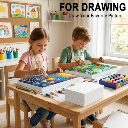 ALISWAT 20 Pack White Foam Boards 12x16.5in 3/16in Thick for Crafts & Projects