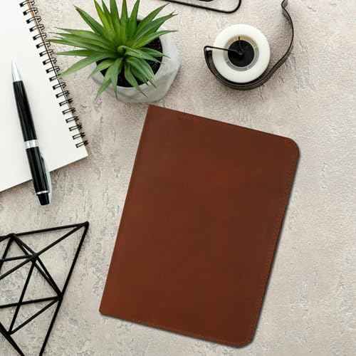 Leather Journal Cover | (5.75"x8.25") Notebook Medium A5 | Refillable Cahier | Leather Bound Journal cover for Travelers Writers | Gift for Anyone :: Tan