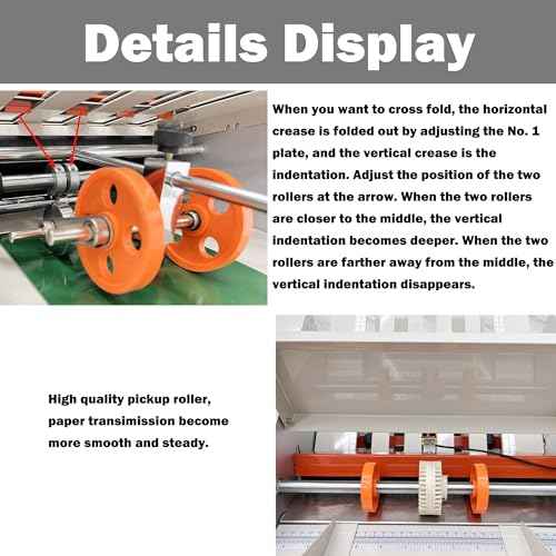 Paper Folding Machine Digital Paper Folder with Electronic Counter Automatic Electric Document Folder Speed Adjustable Desktop Origami Machine with 4 Folding Trays 262ft/min 110V
