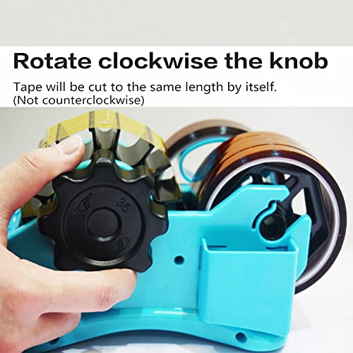 Blue SHDSL Heat Tape Dispenser Sublimation - Dual Core 1" & 3", Semi-Automatic Cutter