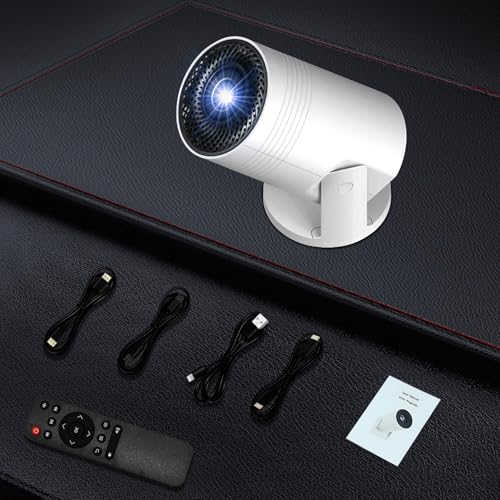 Geylnxng Q6 Mate Wireless Mini Projector 4K Support with WiFi 6 & Bluetooth, Portable 17-130 Inch Screen