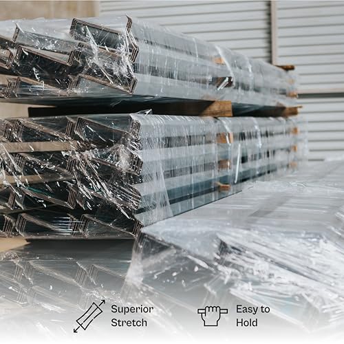 PSBM Dark Red Mini Stretch Film/Wrap with Handle 5" x 1000' 80 GA 12