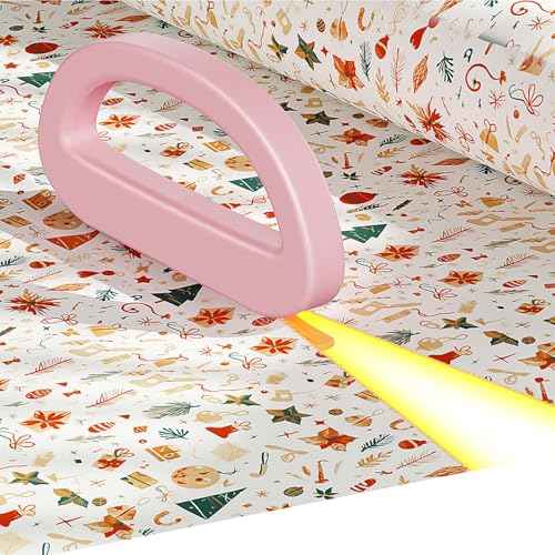 Dual Ended Wrapping Paper Cutter 2-Pack (4 Blades), Sliding Gift Wrap Cutter for Wrapping, Paper Cutting Tool for Christmas, Holidays, and Birthdays