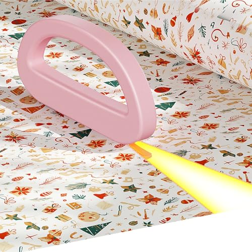 Dual Ended Gift Wrap Cutter 2-Pack with 4 Blades, Safe & Portable for Christmas & Birthdays