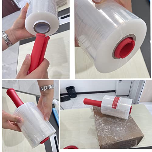 QILIMA Mini Clear Industrial Stretch Wrap Film, 80 Gauge Thick Cling