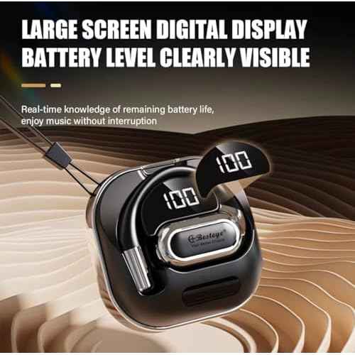 Language Translation Earbuds -Translation Exchange - Supports 150 Languages - AI Real Time Two-Way Translation (Beige)