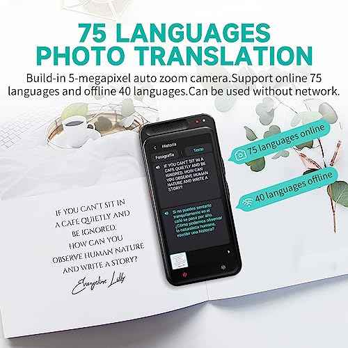 Language Translator Device No WiFi Needed, Upgraded VORMOR AI Translator Support ChatGPT, Two Way Real Time Voice Translation with 138+ Languages, Offline/Photo Translation for Business, Learning