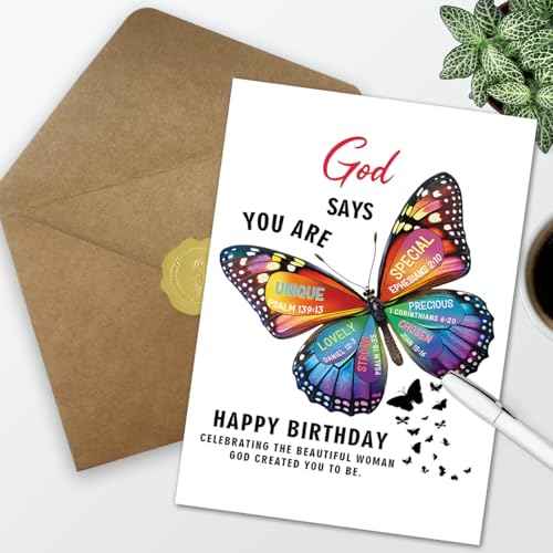 DaySpring Religious Birthday Card for Women,Christian Blessings Birthday Cards