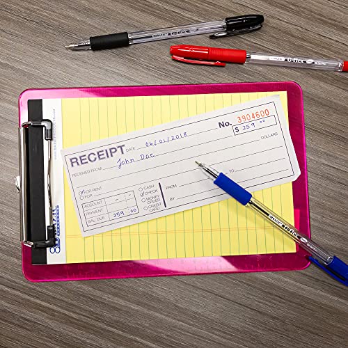 BAZIC 50-Set Cash or Rent Receipt Book, 2-Part Carbonless, 6-Digit No., 1-Pack