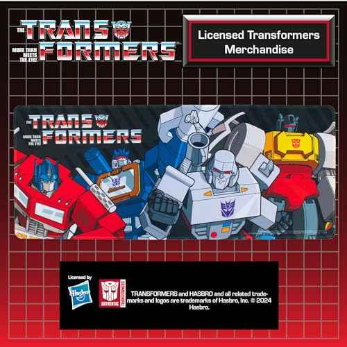 Blue Sky Studios Transformers Jumbo Desk Mat - Large Rubber Gaming and Work Desk Pad, 70 x 30 Centimetres