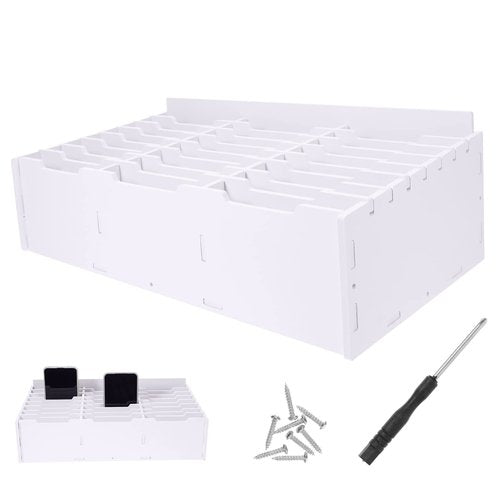Angoily Classroom Mailbox Cell Phone Storage Box Desktop Wood Calculator Cell Phone Holder Desk Organizer for Teachers Classroom Office (Slots) Holder