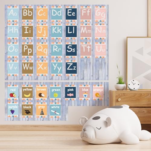 Inkspire Beach Wood Fabric Bulletin Board Paper Roll 14.8FT x 47IN Reusable Waterproof & Erasable Classroom Backdrop