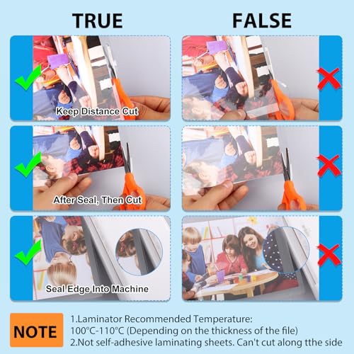 400 Pack Laminating Sheets, Holds 8.5 x 11 Inch Sheets, 3 mil, 9 x 11.5 Inches Thermal Laminating Pouches Lamination Sheet Paper for Laminator, Clear, Letter Size, Office and School Supplies