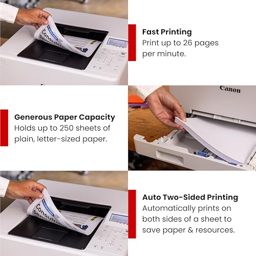 Canon Color imageCLASS LBP646Cdw Wireless Laser Printer - New Model, Duplex, Fast 26 PPM, Print Only, White