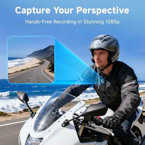 1080P HD Body Camera with Stabilization | 1500mAh Battery for 5Hrs Recording | WiFi & OTG Smartphone Connect | 180¡Æ Rotatable Lens | Wearable Camera for Vlogging, Motorcycle Riding, Police Evidence