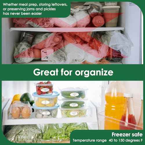 DGBDPACK 200 Dissolvable Canning Labels for Mason Jars, 1 x 2¨û inch Food Labels, Tiny Canning Jar Stickers Removable with Water