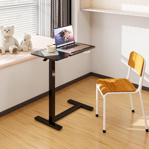DUMOS Adjustable Rolling Standing Desk with Wheels, Compact Laptop Table