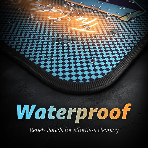 Hystar¢ç Extended Gaming Mouse Pad | XXL 36" x 16" | 5mm Thick, Waterproof Surface, Smooth Polyester Fabric, and Natural Rubber Base | Nostalgia