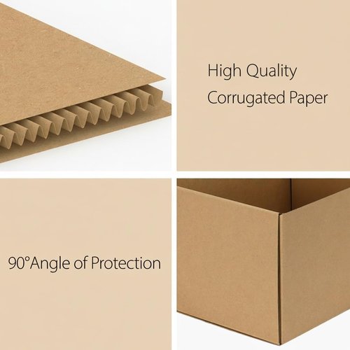 RLAVBL Shipping Boxes - 12x9x6 Brown Corrugated Cardboard Mailer Set of 15 for Packing & Mailing
