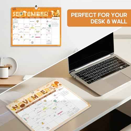 2026 Calendar,18-Month Wall Calendar Runs from Jan 2026 to Jun 2027, 11.5" x 14.7", Large Monthly Calendar with Twin-Wire Binding, Perfect for Home or Office - Seasonal