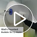 Wall Mount Bubble Wrap Dispenser for 15.75-inch Rolls - Heavy-Duty Steel & Adjustable Side Baffles