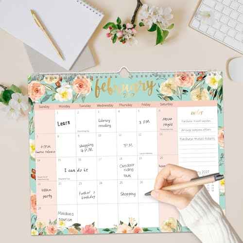 GuassLee Wall Calendar 2026-2027, Calendar Wall 2026, 18-Months Hanging Calendar Jan. 2026 to Jun. 2027, 14" x 11.5" Monthly Planner Wall with Thick Paper for Office School Home Teacher Academic