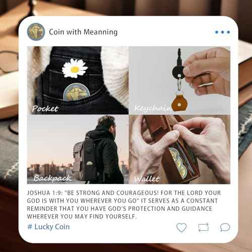 5pcs Rare Lion of Judah Challenge Coin - Joshua 1 9 Be Strong and Courageous Prayer Coin - Art Pocket Bible Verses Christian Coins - Good Luck Religious Gifts for Men Women