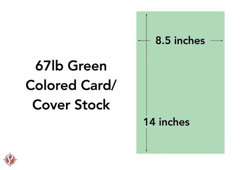 Pastel Green Menu Legal Size 8.5 x 14 Inches 67 Vellum Bristol Lightweight Card Stock Paper Cover | 1 Ream of 250 Sheets Per Pack