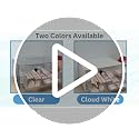STORi STAX Clear Plastic Stackable Drawer Organizer Set of 2, 12.5" Wide, Open Front, Made in USA