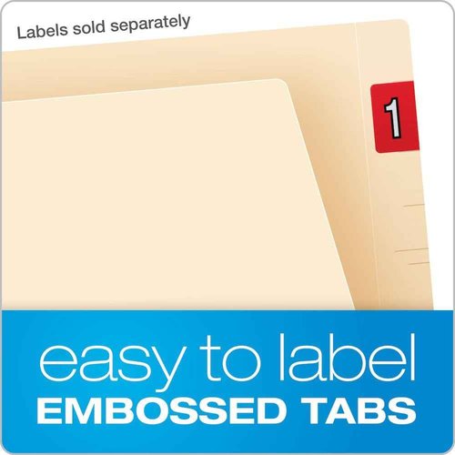 Pendaflex 13160 Laminated Spine End Tab Folder with 2 Fastener, 11 pt Manila, Letter (Box of 50)
