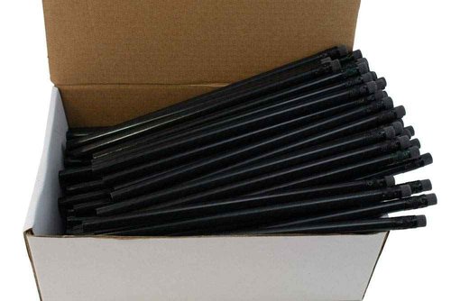 Alpen Glow Products Carbon Fiber Foil Pencils(Number 2HB Graphite) (Latex Free Erasers) (144 pencils In a Box)