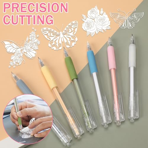 25 Pcs Craft Cutting Tools Set with Retractable Knives & Mini Sharpener