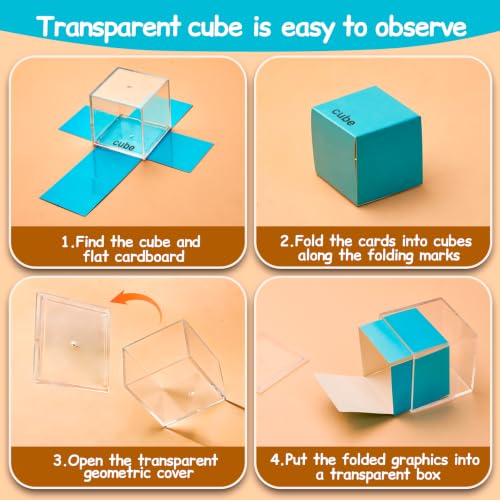 16 Pack Geometric Shapes Manipulatives for Math Learning, Classroom & Homeschool Use