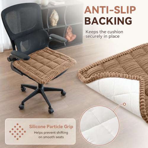 Royhom Brown 20 x 20 Desk Chair Cover, Seat Cushion Covers 20"x20"