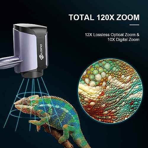 JOYUSING V1X-4K 4K Ultra HD 13.0MP Document Camera, 12x Optical Zoom & 10x Digital Zoom Visualiser