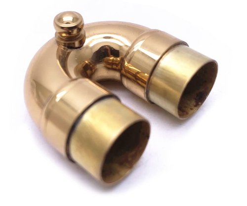 Jiayouy Trumpet 2nd Valve Tuning Silde Assembly for Brass Bb Trumpet Instrument Gold