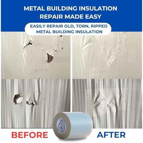 BlueTex Insulation¤Ô 6" Wide x 180' Long White Vapor Barrier Seam Tape - 1 Roll Waterproofing and Great for Crawlspaces, Insulation Repair, Underlayment Seams, Metal Building Insulation Seams