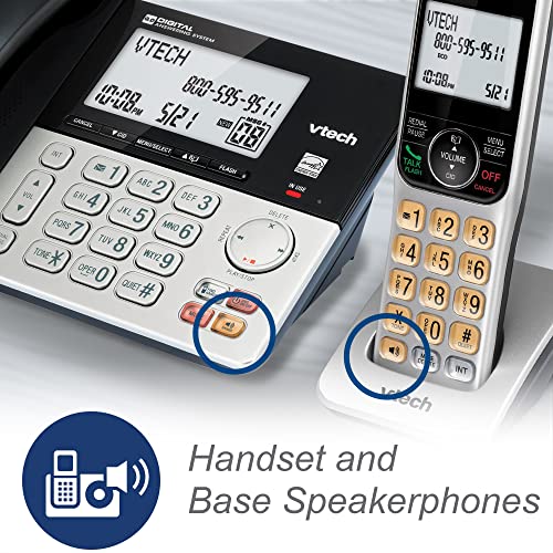 VTech VG208 DECT 6.0 Corded/Cordless Phone with Answering Machine - 1 Handset