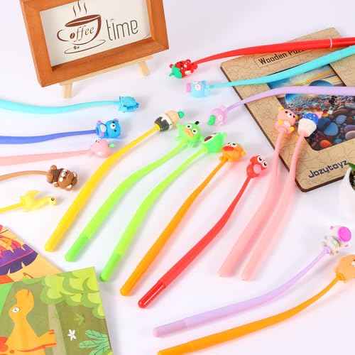 LiYiQ 48 PCS Stress Relief Bobblehead Pens Fun Cute Pen for kids Fidget Pens Kawaii Pen for Classroom Prizes, School, Office Supplies
