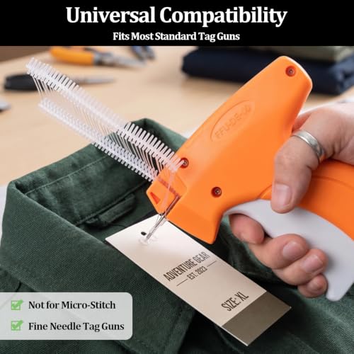 Amzlysdok 5000 Pcs 1-Inch Tagging Gun Refills, Universal Plastic Tag Barbs for Most Tag Guns