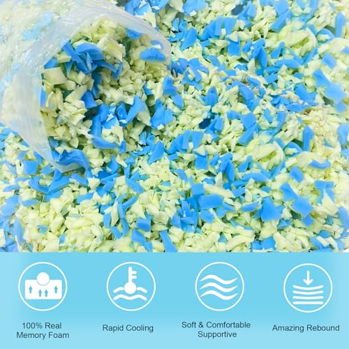 15LBS Bean Bag Filler – Shredded Memory Foam Refill
